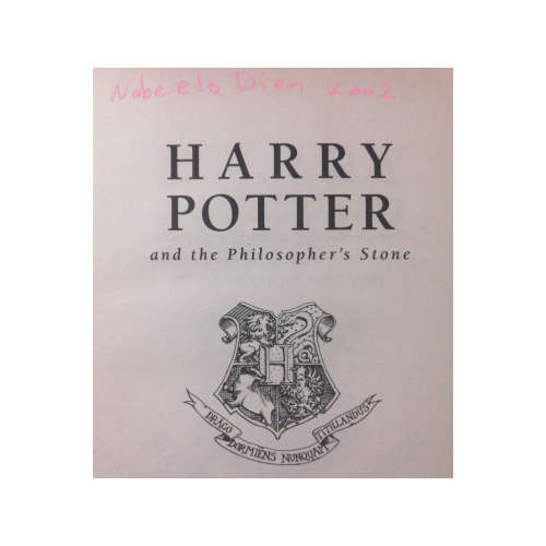 2001 Harry Potter And The Philosopher`s Stone by J. K. Rowling Softcover