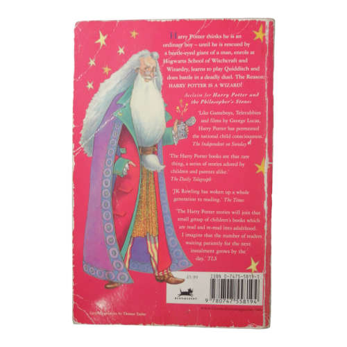 2001 Harry Potter And The Philosopher`s Stone by J. K. Rowling Softcover