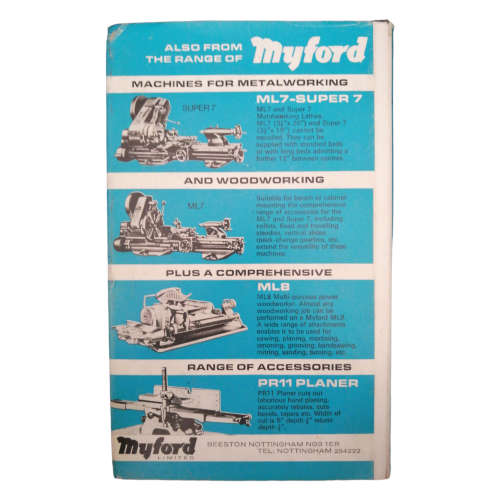 1972 The Amateur`s Lathe by L. H. Sparey Hardcover w/Dustjacket