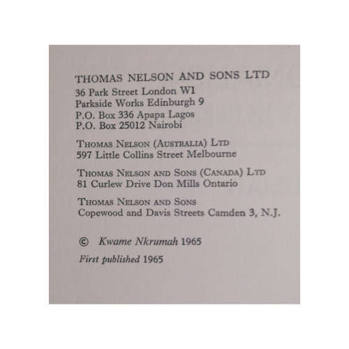 1965 Neo-Colonialism- The Last Stage Of Imperialism by Kwame Nkrumah Hardcover w/Dustjacket