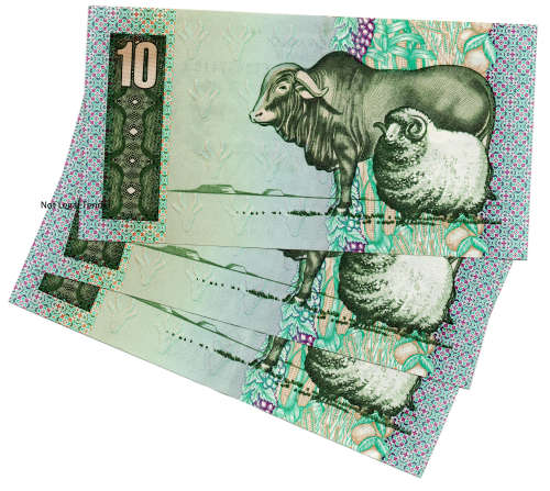 Consecutive lot of 3 x 1985 South Africa GPC De Kock Type 14 Third Issue R10`s `2637410 to 2637412`