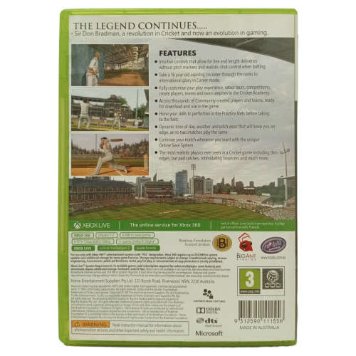 Don Bradman - Cricket 14 Xbox 360