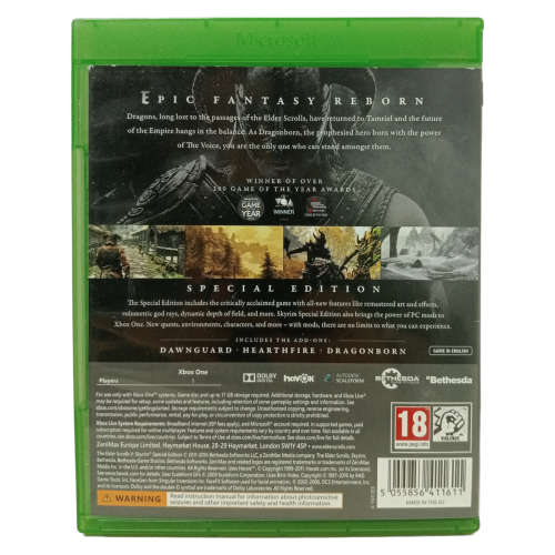The Elder Scrolls V - Skyrim Special Edition Xbox One