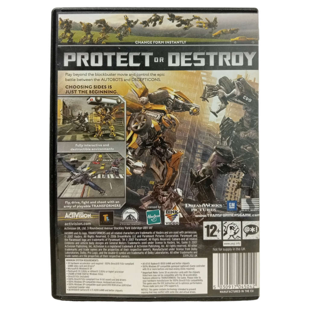 Transformers - The Game PC (DVD)