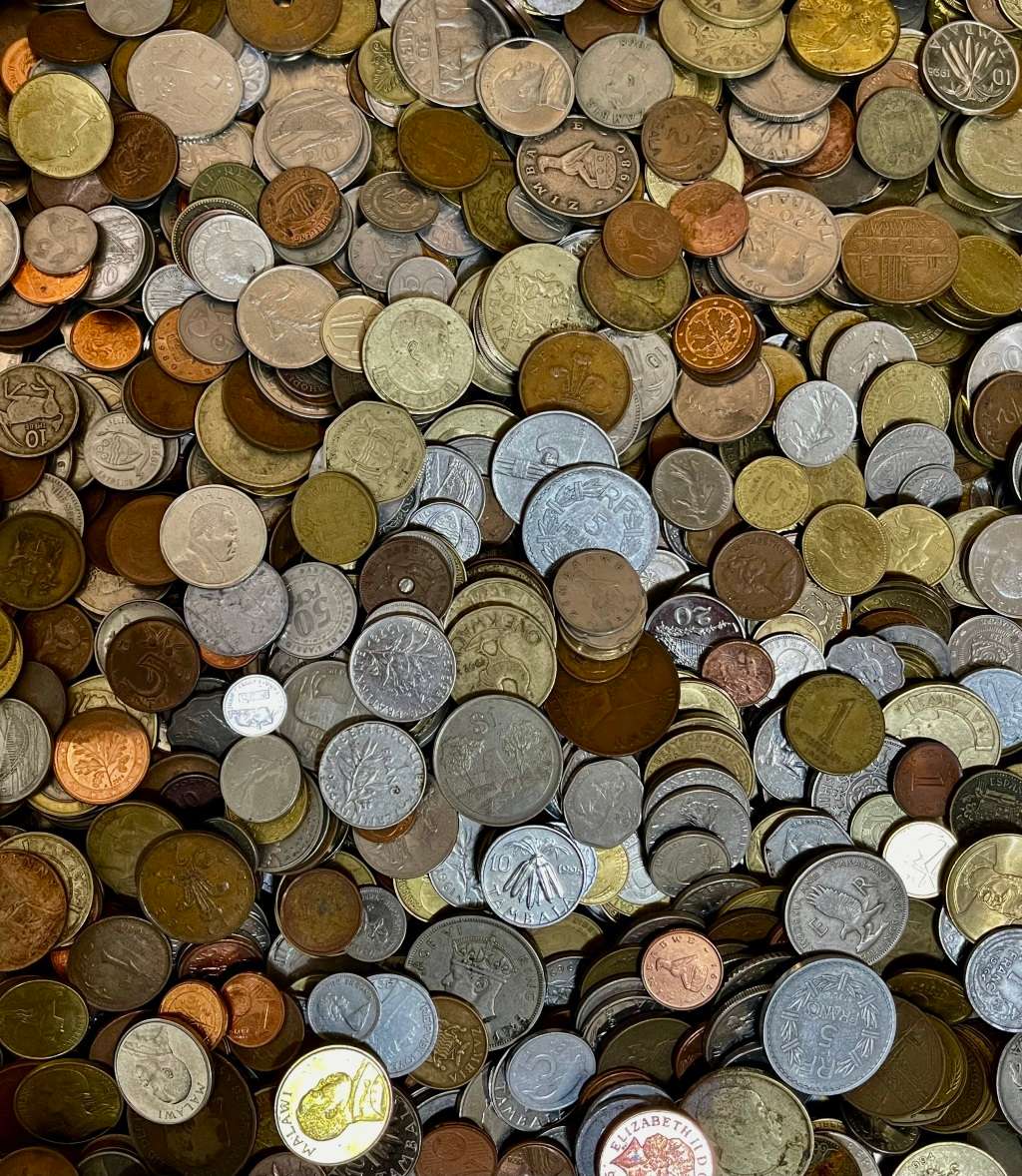 1kg Foreign Coin Mix