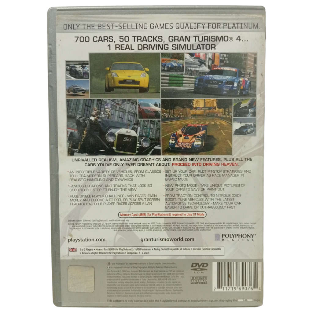 Grand Turismo 4 - The Real Driving Simulator Play Station 2