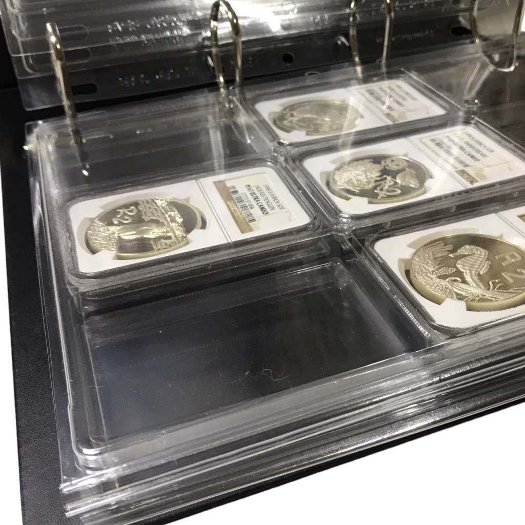 Graded Coin Albums, 5 Leuchtturm Pages each, Holds 45 x Graded NGC/PCGS coins