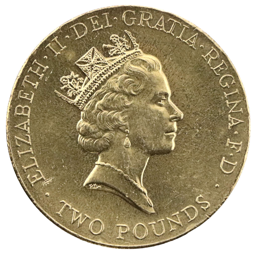 1996 Great Britain £2 Commemorative issue European Football Championship KM#973