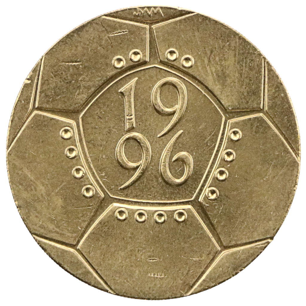 1996 Great Britain £2 Commemorative issue European Football Championship KM#973