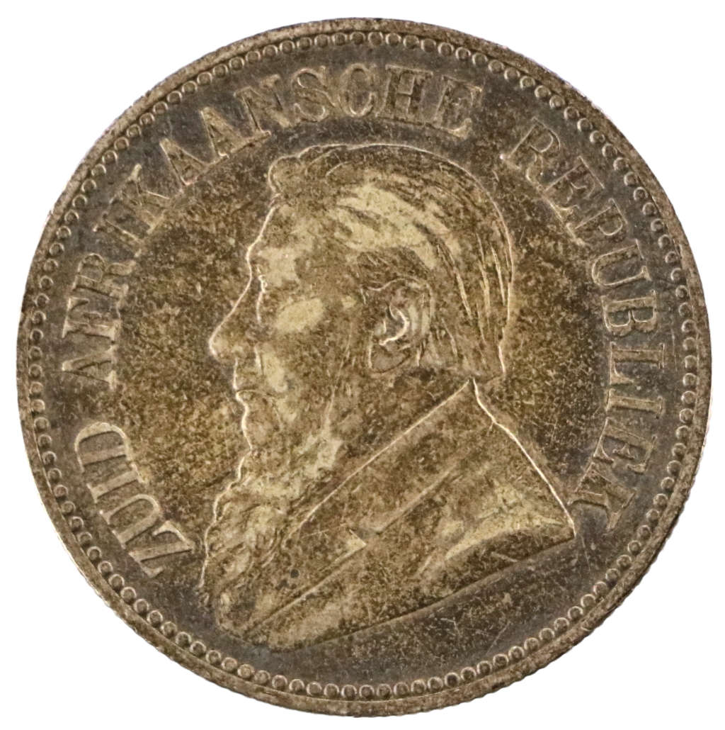 1892 ZAR 2 1/2 Shilling, Key Date 16 300 Minted
