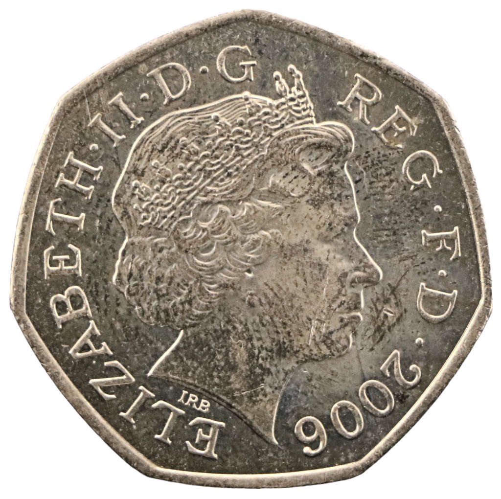 2006 Great Britain 50 Pence 150th anniversary of the institution of the Victoria Cross KM#1057