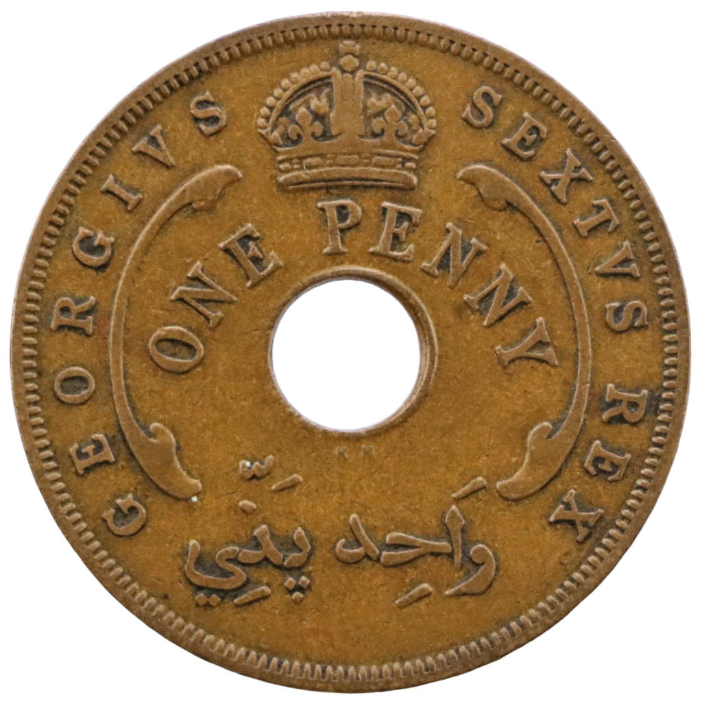1952 British West Africa 1 Penny KM#30a