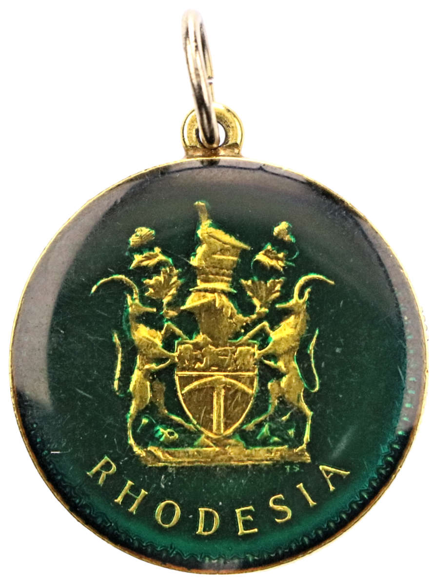 1975 Rhodesia Enameled 20 Cents KM#15