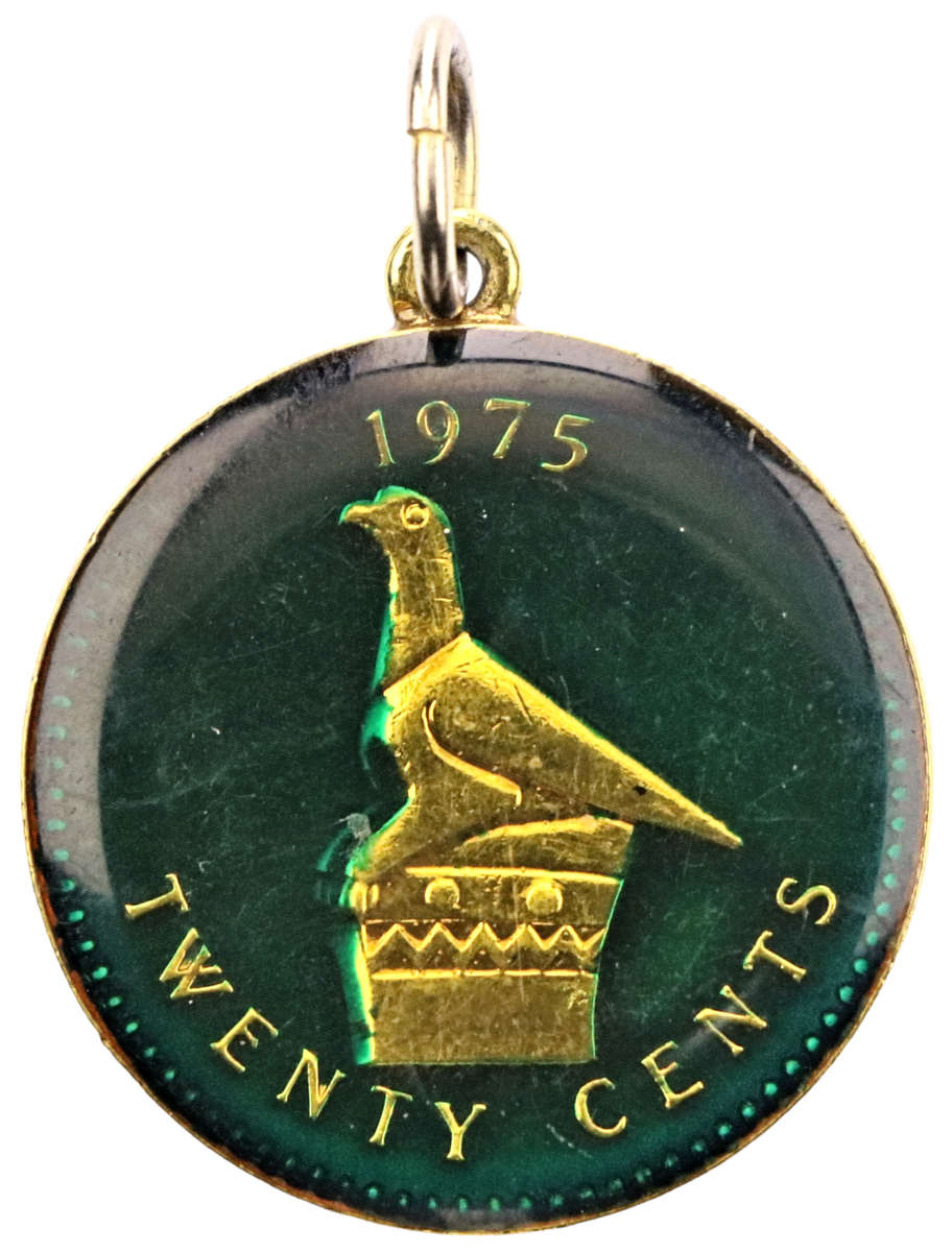 1975 Rhodesia Enameled 20 Cents KM#15