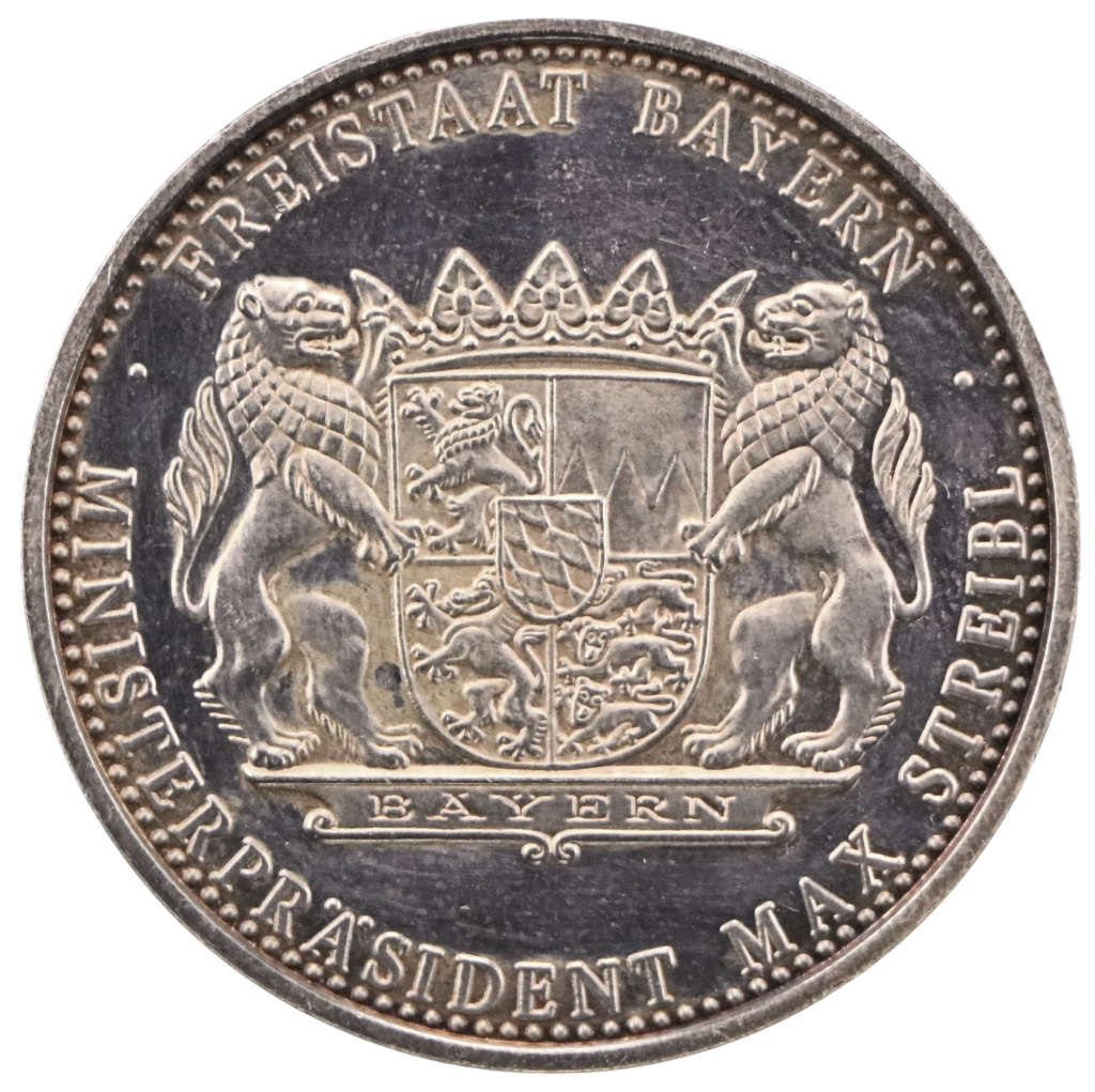 1993 Federal Republic of Germany Patrona Bavariae 1868 - 1968 Proof Award Medal 15g .999 Silver