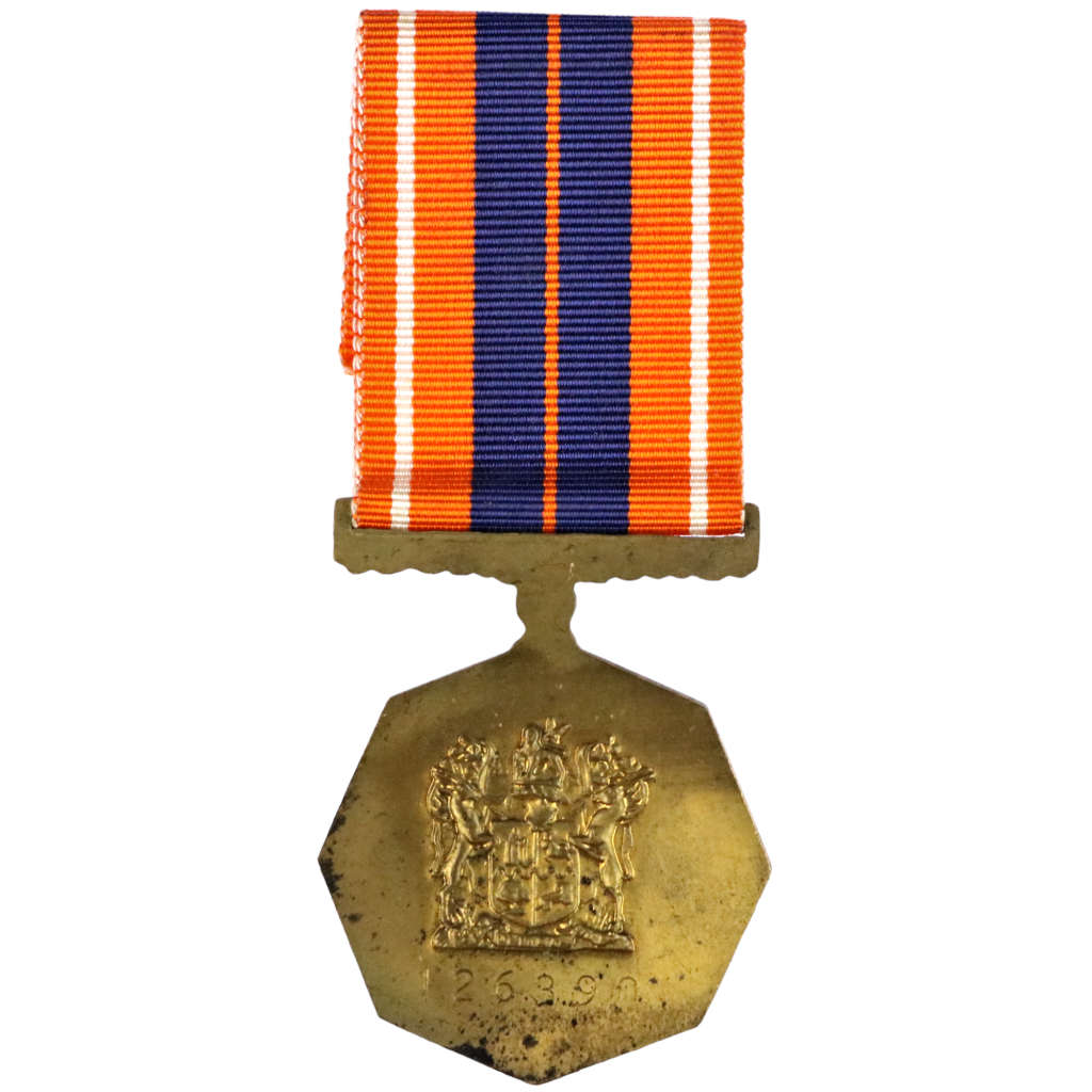 Full Size Pro Patria South African Defence Force Medal Type III Fixed Suspender Raised Centre with R