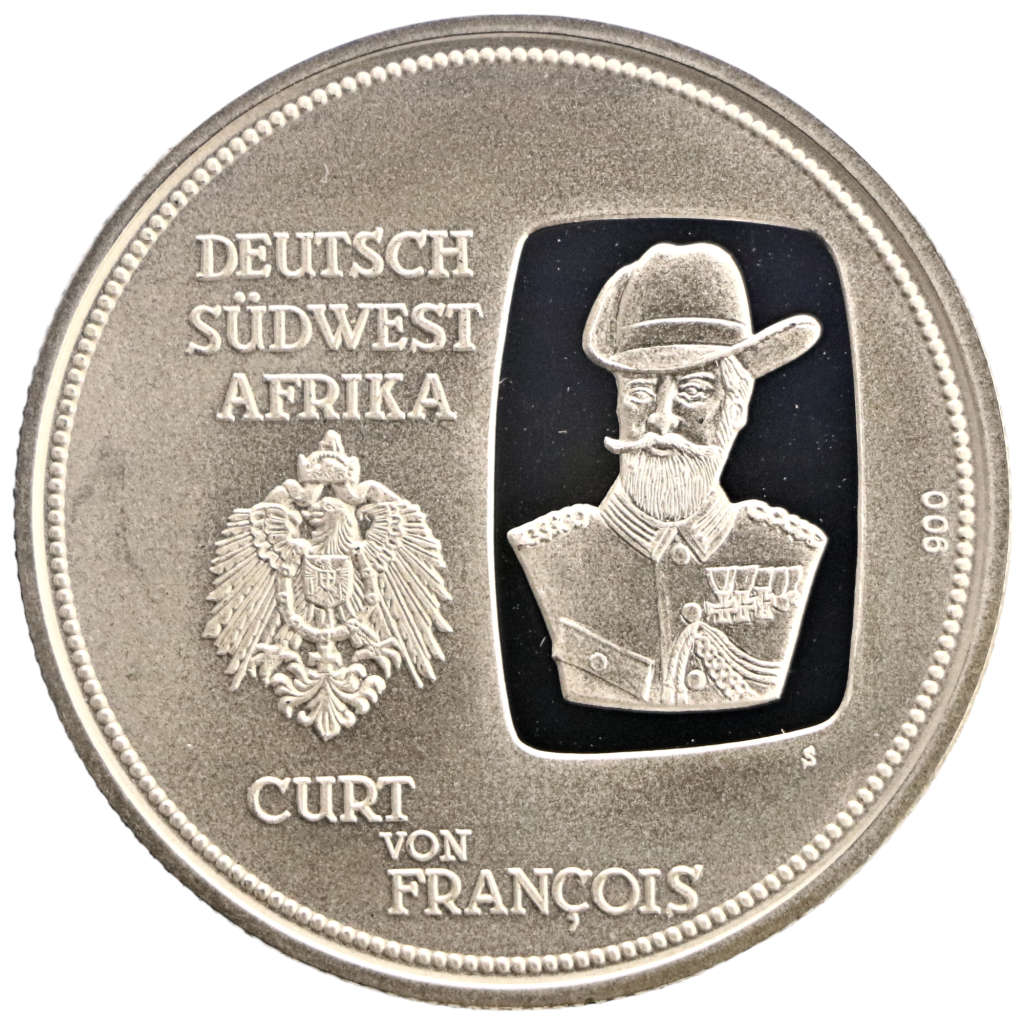 1990 Namibia Proof 100 Year Windhoek .900 Silver medal