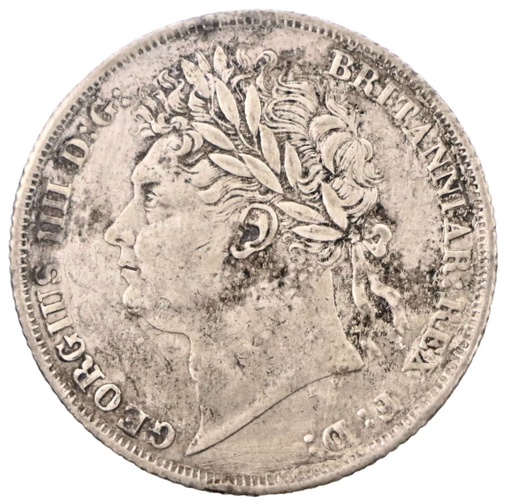 1824 Great Britain Shilling .925 Silver KM#687