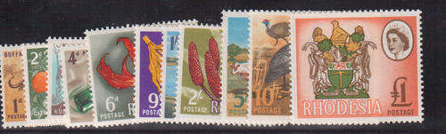 Rhodesia l/m/mint Mardon SACC 145/155