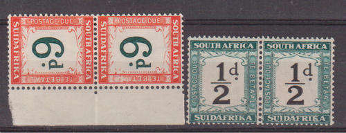 RSA Postal due 1932/1942 unmounted mint SACC 22/28A