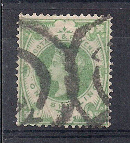 One schilling green used