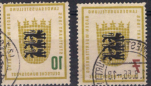 German Rep. 1955 complete used set