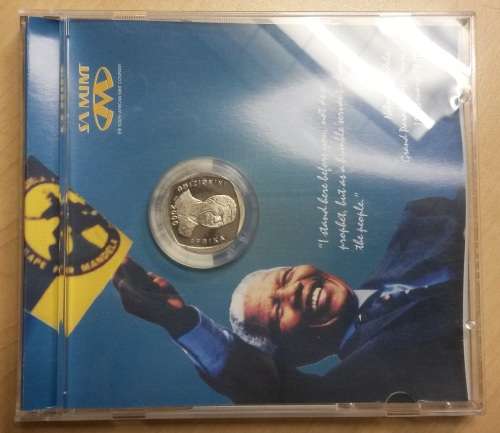 2 x Nelson Mandela R5 2000 in SA Mint CDs + 1 x Circulated Coin