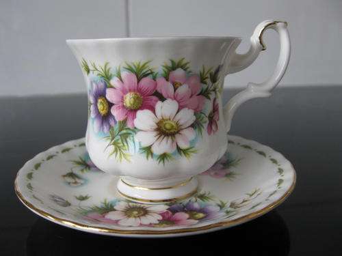 Royal Albert Flower of the Month October Coffee duo