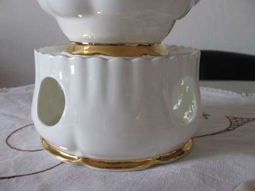 Royal Albert Val d' Or Coffee Pot with Creamer set and Coffee pot/Teapot Warmer
