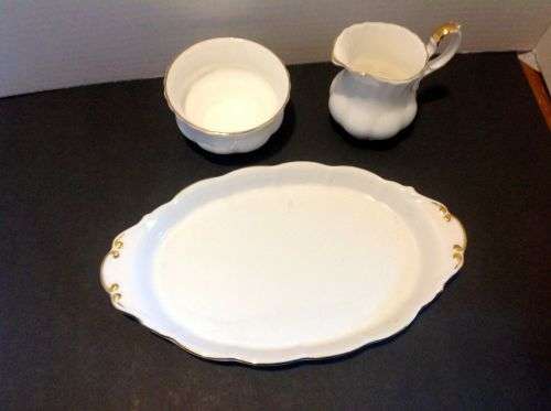 Royal Albert Val d' Or Coffee Pot with Creamer set and Coffee pot/Teapot Warmer