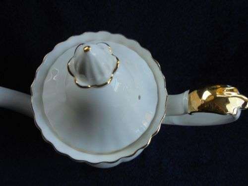 Royal Albert Val d' Or Coffee Pot with Creamer set and Coffee pot/Teapot Warmer