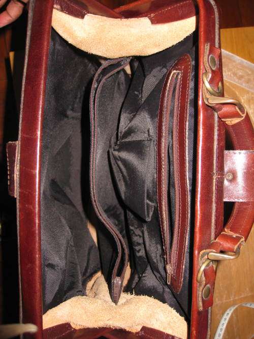 Women's leather backpack