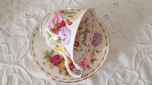 Royal Albert Flower of the Month April Tea Duo