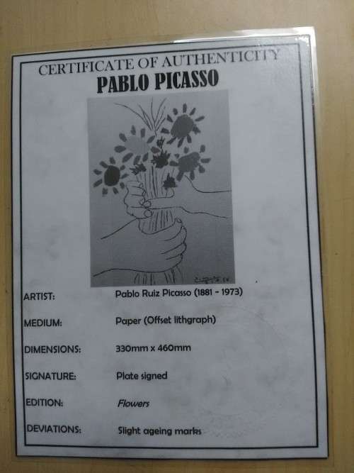 Stunning Picasso Lithograph, Straight from an estate