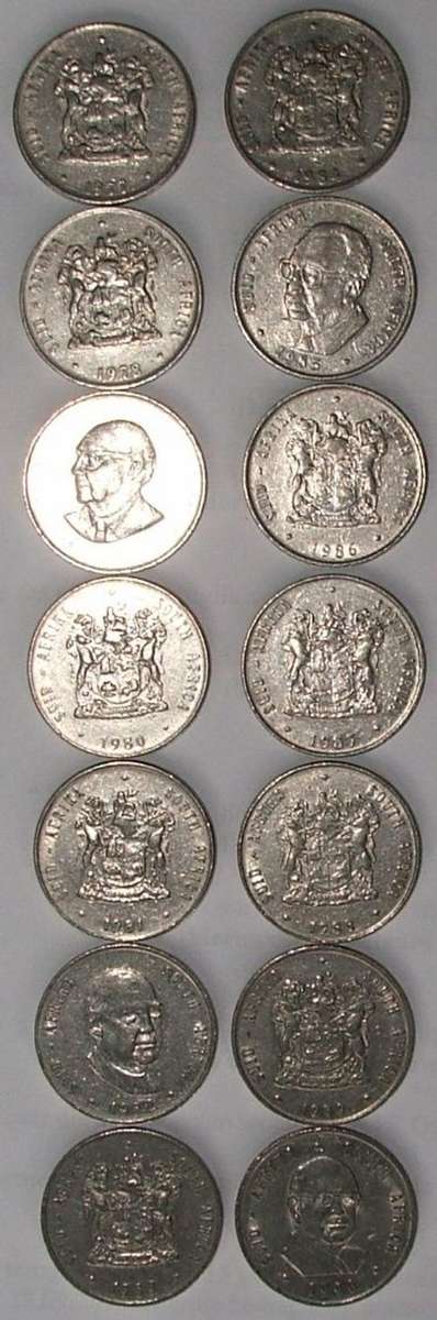 !!!LOOK!!! FULL SET SPRINGBUCK R1 COINS LOT / COLLECTION 1977 - 1990