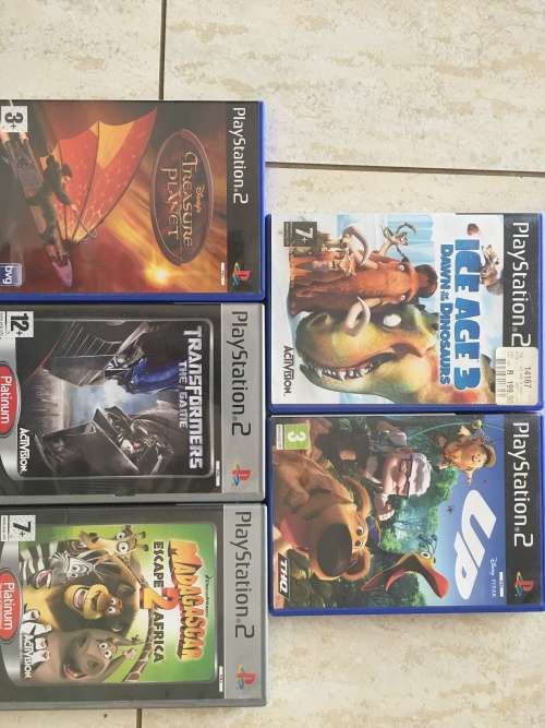 PS2-Five Games+Free Poster