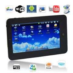 ***NEW 2012*** 7" GOOGLE ANDROID 2.2**4GB**TABLET PC**WEBCAM**WIFI 3G + ***KEYBOARD & POUCH COMBO***