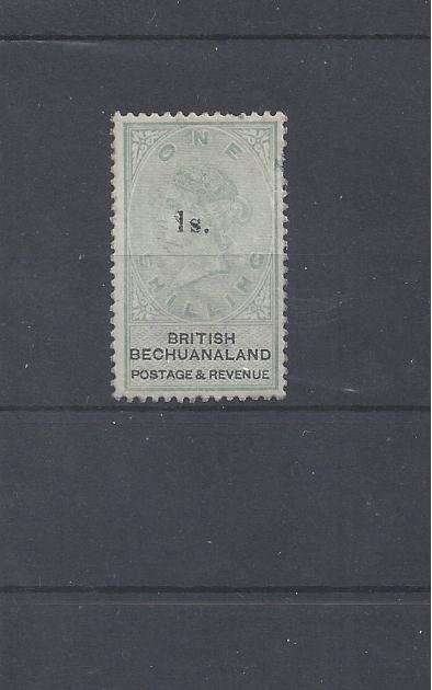 BRITISH BECHUANALAND  ONE SHILLING SURCHARGE SACC 26 (UMM???)