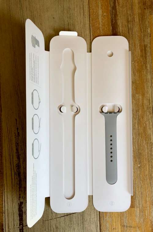 Apple Watch Series 1 42 mm Rose Gold with new Fog Grey sport band