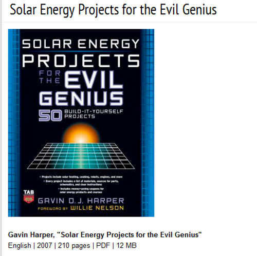 Solar Energy - Projects for the Evil Genius
