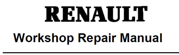 Renault workshop engine repair manual EBOOK