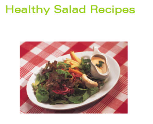 Healthy Salad Recipes EBOOK