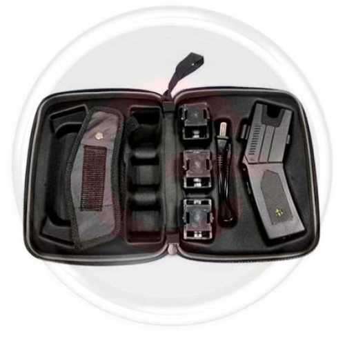 Stun Gun with Laser Light, Three Cartridges, 80kv, 5M SHOOTRANGE