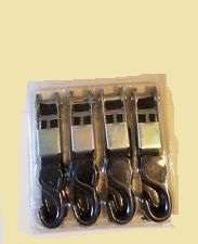 Ratchet Ties - 4 Piece 4m Ratchet Tie Down set