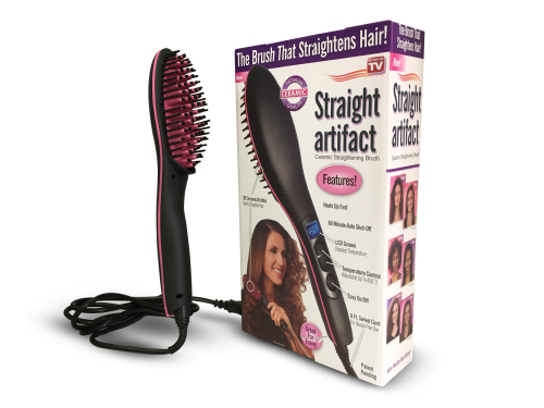Straight Artifact LCD hair straightening brush