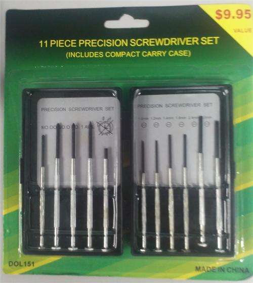11 PIECE PRECISION SCREWDRIVER SET
