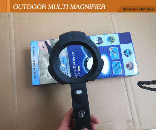 Magnifying Glass Special!!! Hand Held Magnifier with 6 LEDs and Compass