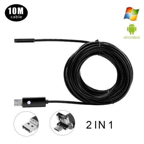 Endoscope - Wire Camera - 10m Android & Windows PC compatible Endoscope
