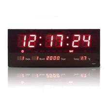 LED Number Clock - LED Clock with date(DD/MM/YYYY), Temperature display and alarm