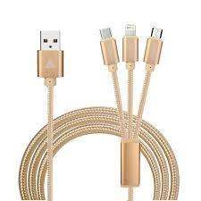 USB Cable - 3 in 1 USB Cable - iPhone, Samsung & Huawei USB Cable
